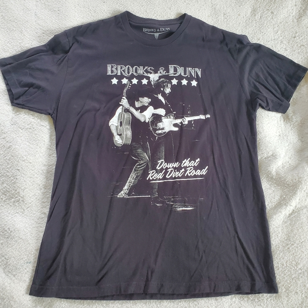 Brooks and Dunn Down The Red Dirt Road 2018 T-Shirt, Sz XL